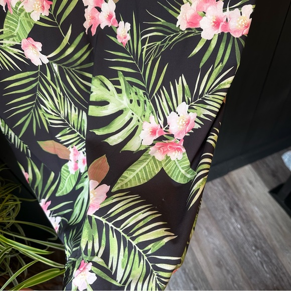 Cupshe Gabby Open Front Loose Waisted Cover Up Floral Black Kimono - Picture 8 of 13